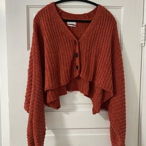 Urban Outfitters cropped button sweater